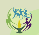 C U 2 C 2 organization logo, an logo showing stylized colorful forms of adults and children dancing around the flame of a flaming chalice, the symbol for Unitarian Universalism